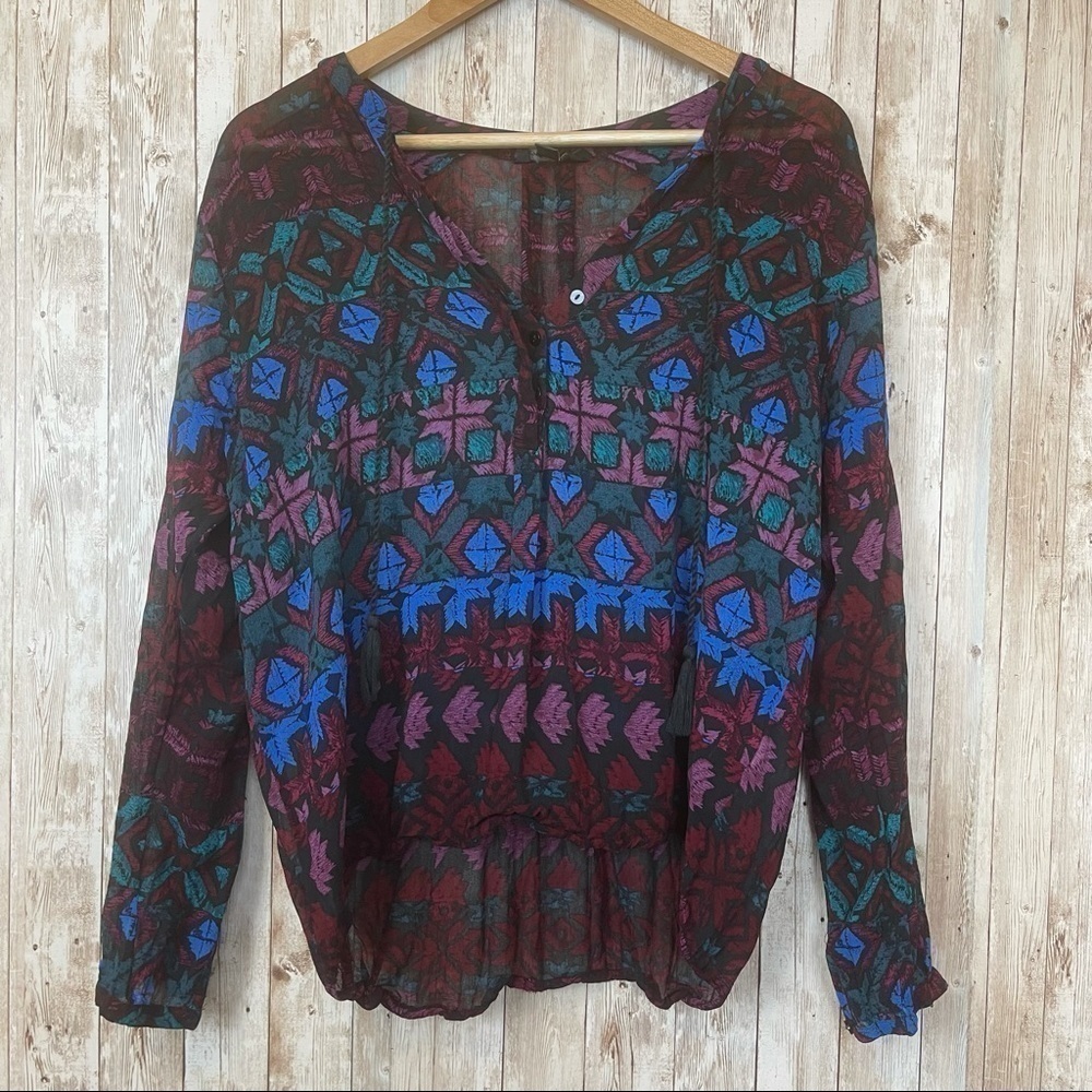 Lucky Brand Long Sleeve Lightweight Top Sz L